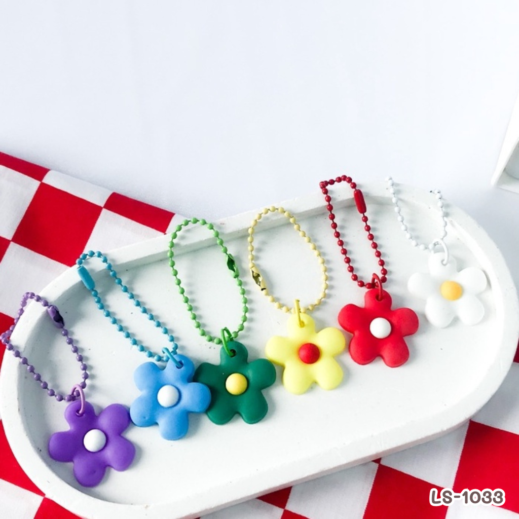 โซ่ไข่ปลาคละสี : 10 cm (1x10)