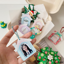 พวงกุญอะคริลิคคละลายใส่รูปได้ ขนาด 4x4.5 cm