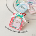พวงกุญอะคริลิคคละลายใส่รูปได้ ขนาด 4x4.5 cm