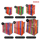 กระสอบไนล่อน (หนา 2ชั้น) : XL = 60x73x38 cm 