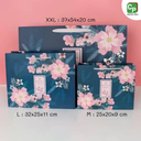 ถุงของขวัญ ลายดอกไม้เซ็ต 2 : XXL : 37x54x20 cm (แพ็ค 5 ใบ)