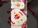กล่องข้าว 3 ช่อง พร้อมช้อนส้อม ลาย Fast food