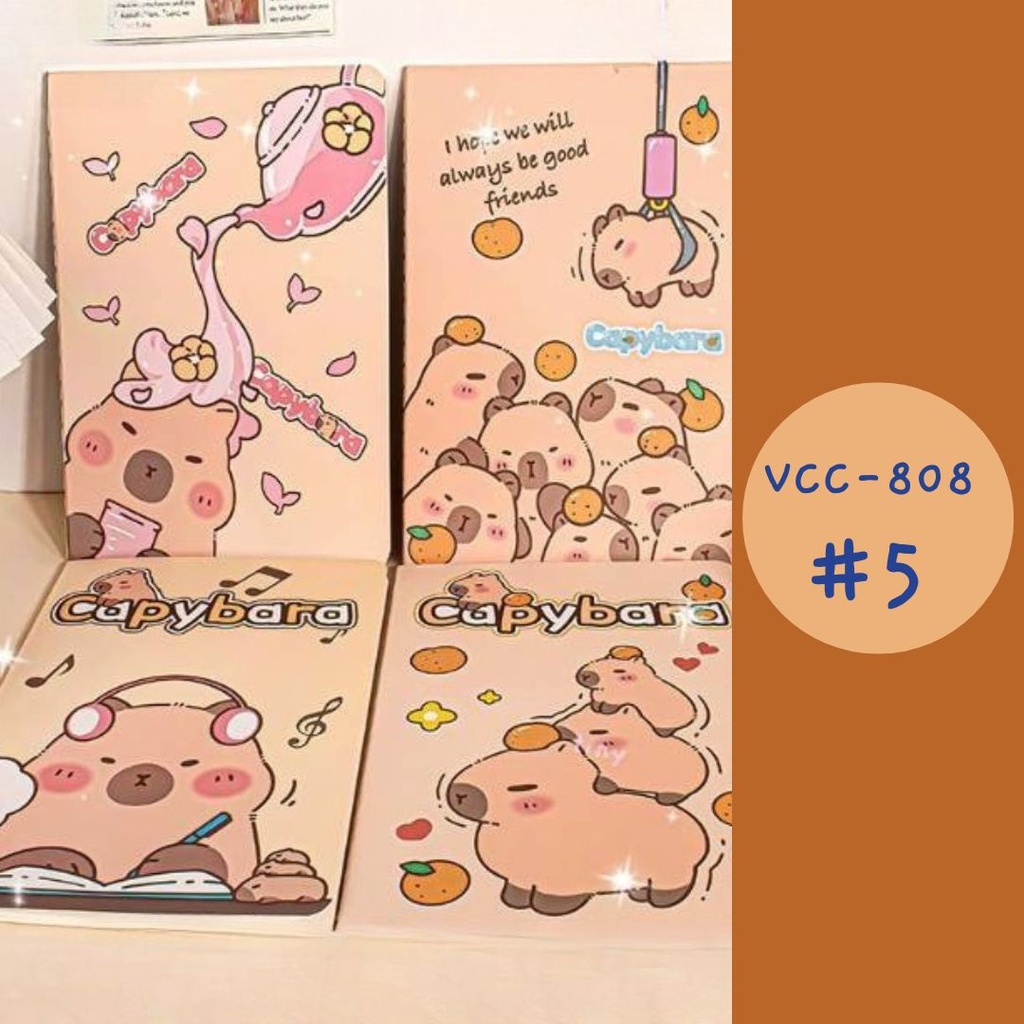 สมุดโน๊ตปกแข็ง 206x143mm (32แผ่น) A5 คละลาย