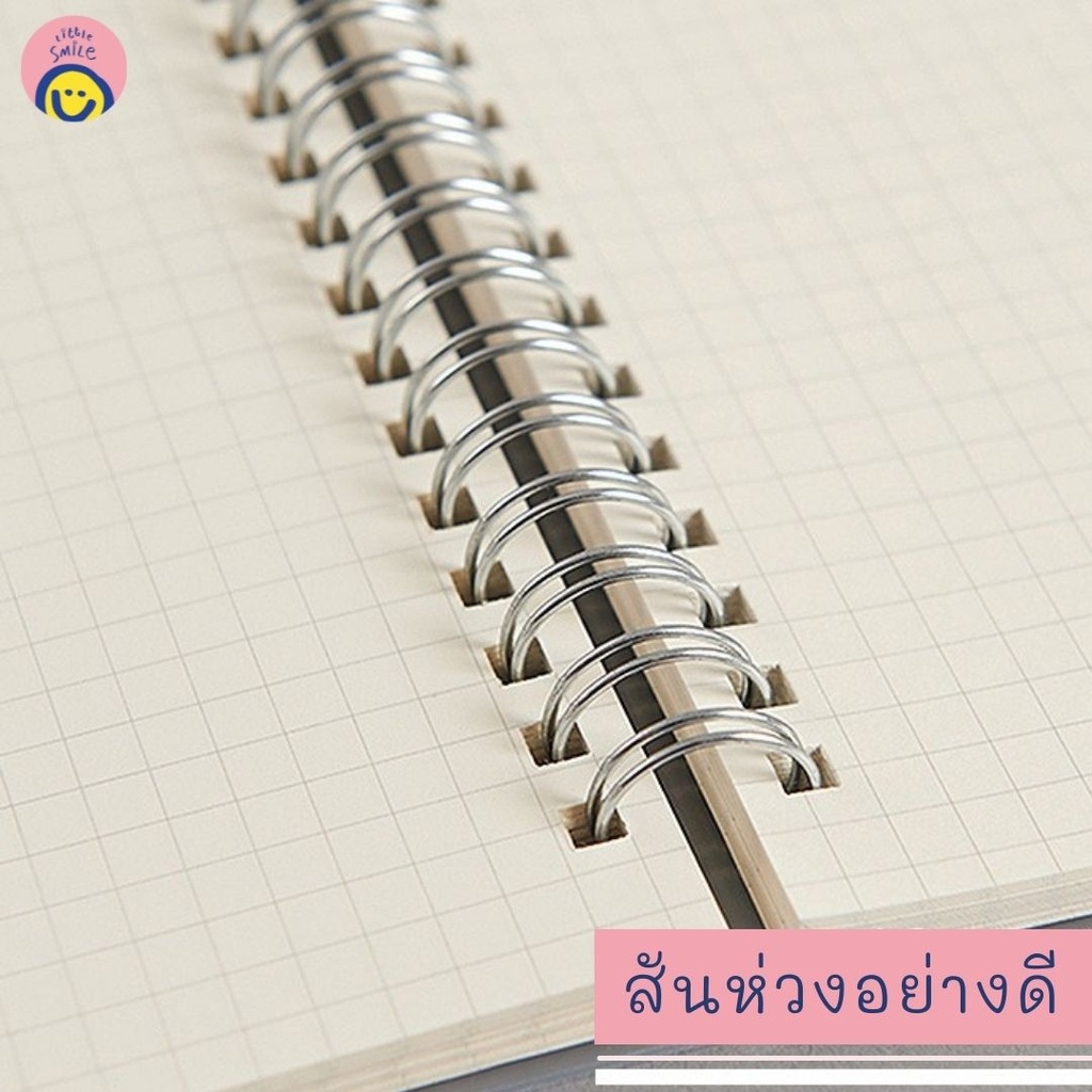 สมุดโน๊ตสันห่วง ปกใส กราฟ  A6 (70 แผ่น)