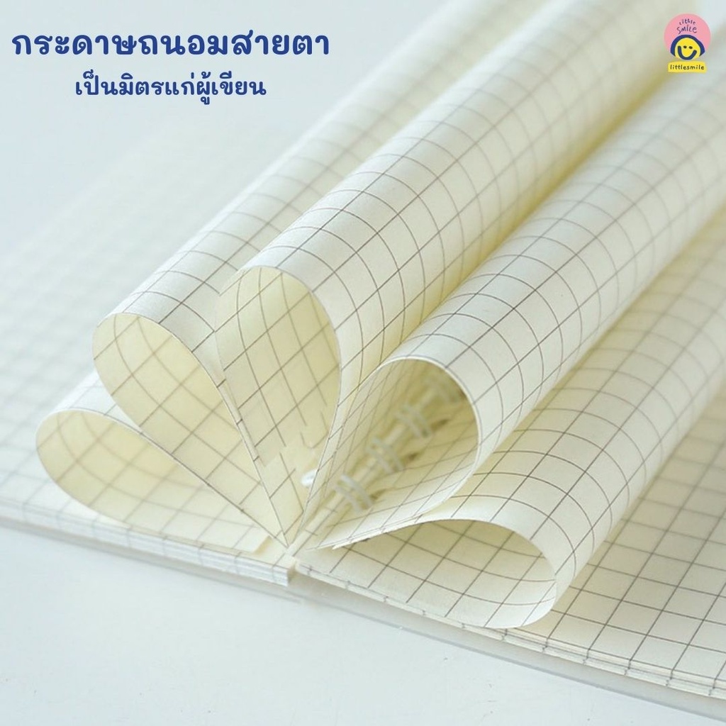 สมุดโน๊ตสันห่วง ปกใส ลายจุด A7 (8*10.5cm) (40 แผ่น)