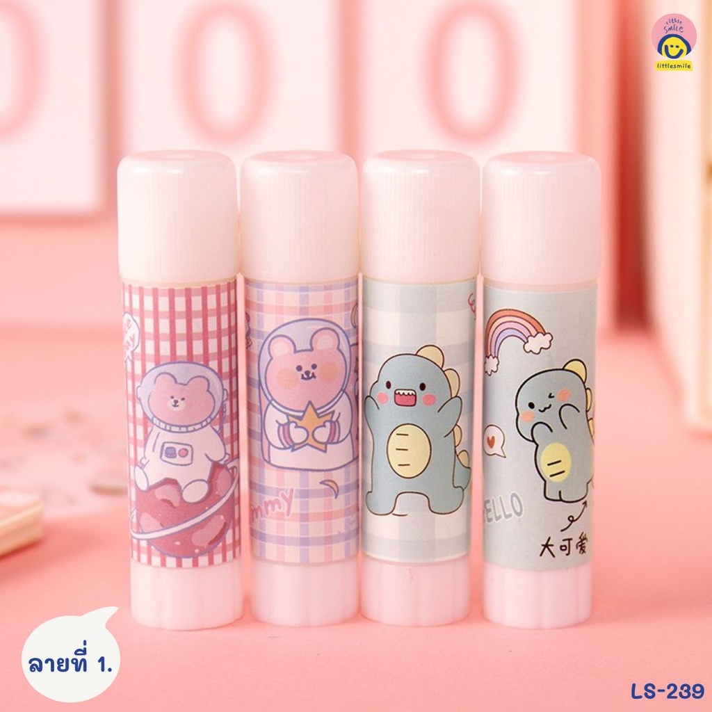 กาวแบบแท่ง ลายการ์ตูน Glue Stick (1*3) (1.8*1.8*7.7cm.)