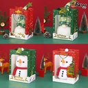 ถุงกระดาษหน้าต่าง Christmas 14x18x8 cm