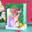 ถุงกระดาษหน้าต่าง Christmas 14x18x8 cm