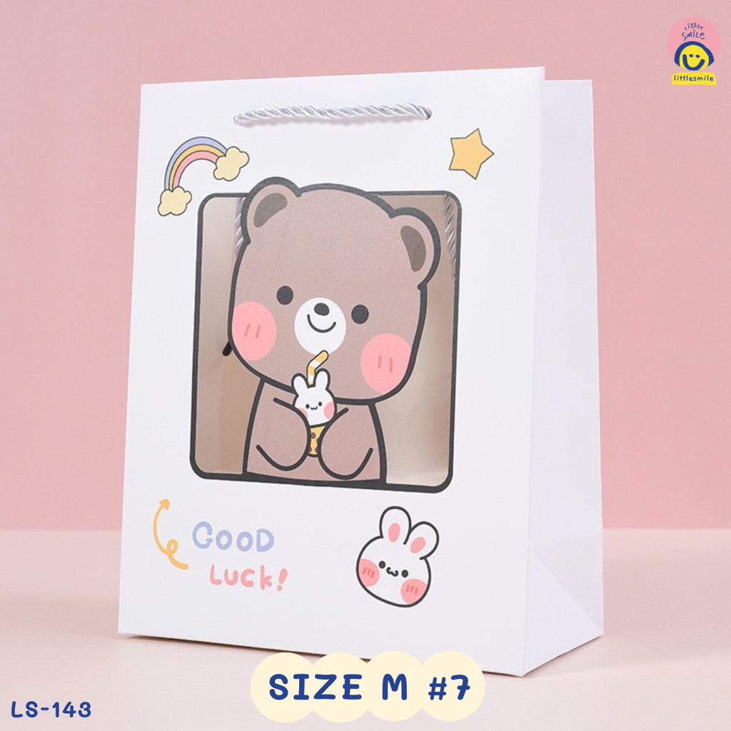 ถุงกระดาษ size M (24.5*9.5*19.5cm.)