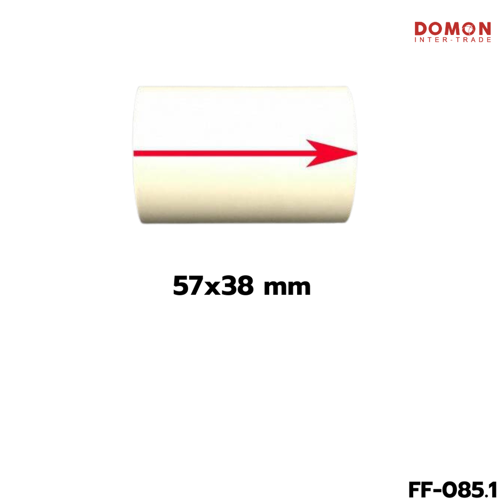 กระดาษเทอร์มอล 57x38 mm ความร้อน  (1x12)