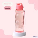 กระบอกน้ำพลาสติก + สายคล้องมือ 500 ML