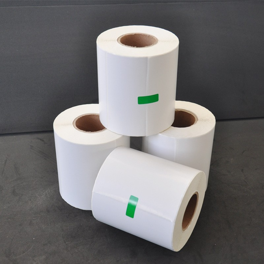 กระดาษสติกเกอร์ ความร้อน 100x160 mm. ( 500 แผ่น )