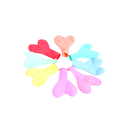 ลูกโป่ง หัวใจ 10" สีพื้น คละสี (1x100)