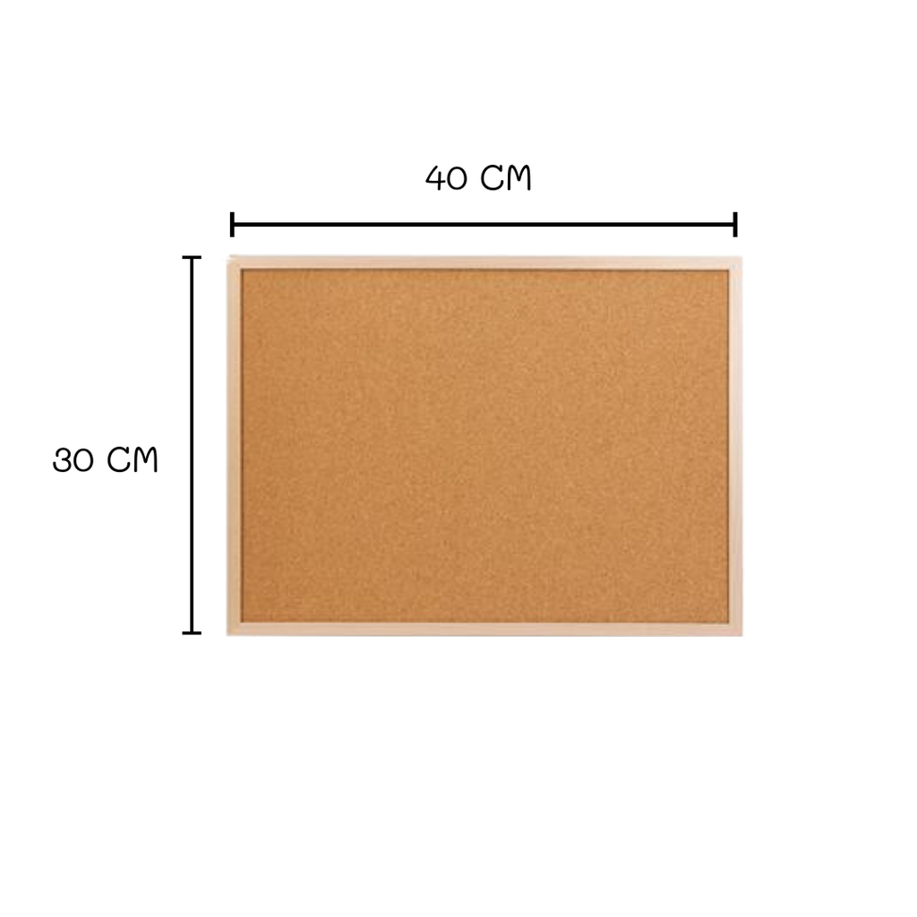 บอร์ด ชนิดแขวนผนัง บุไม้ก๊อก 30x40
