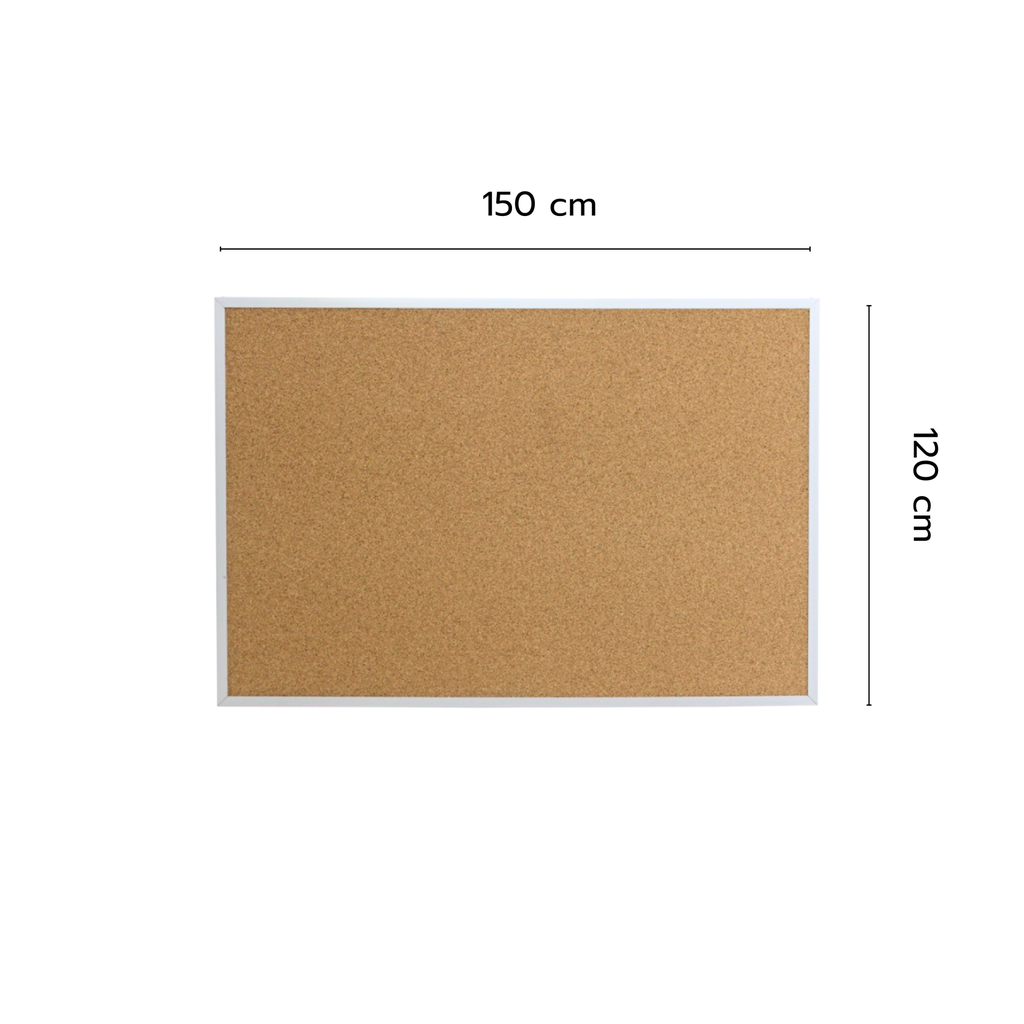 บอร์ด ชนิดแขวนผนัง บุไม้ก๊อก 120x150