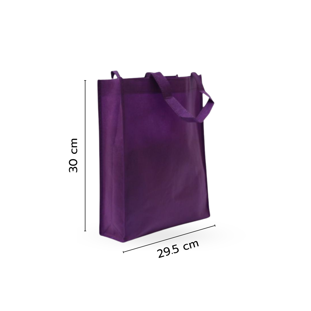 กระเป๋าผ้ากุ๊นข้าง ไม่มีลาย 30x29.5x8cm