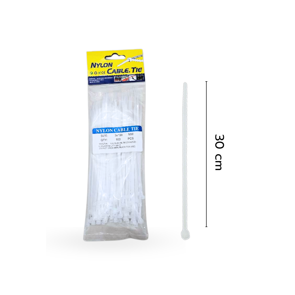 เคเบิ้ลไทด์ 30 cm.  (1x100)