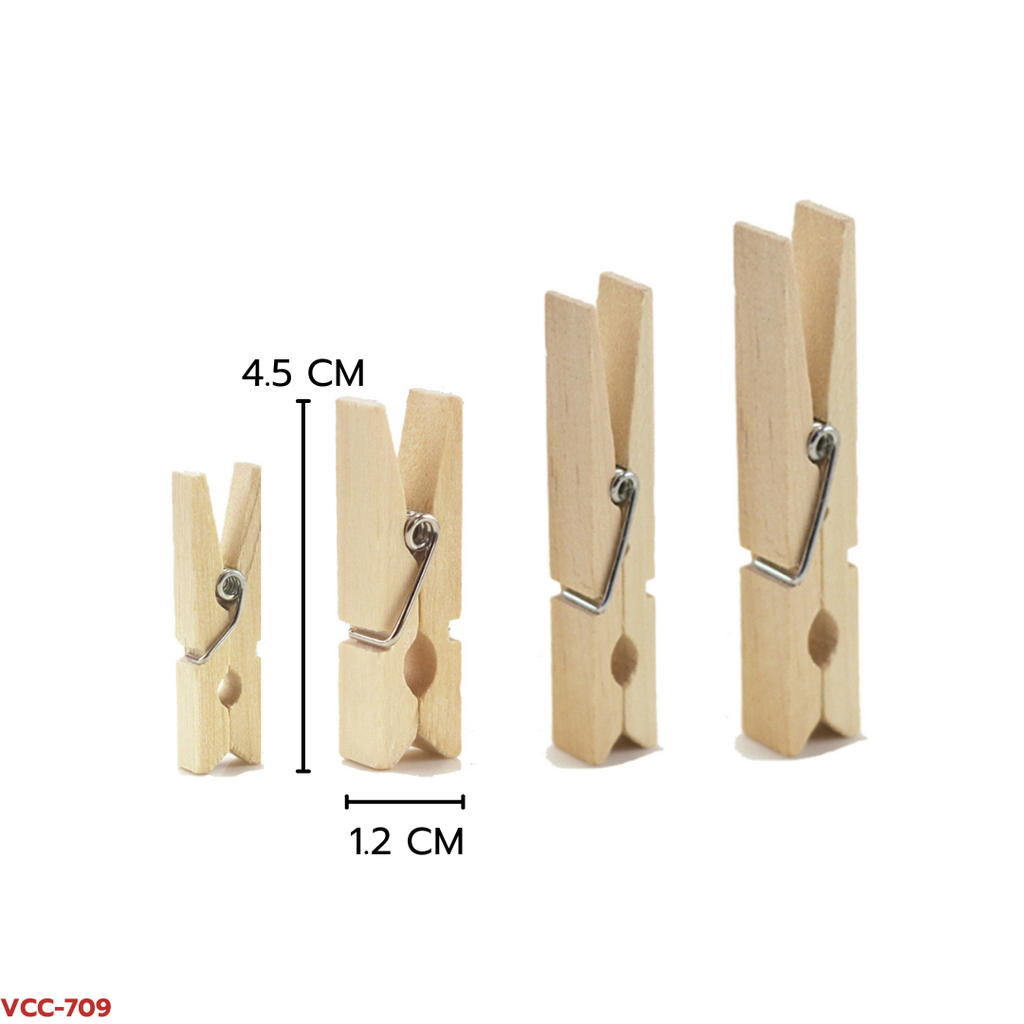 ตัวหนีบไม้ 4.5x1.2cm. (1x40)