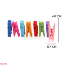 ตัวหนีบไม้คละสี 4.8x0.7cm. (1x40)