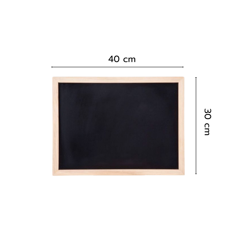 แบล็คบอร์ด ชนิดแขวนผนัง ขอบไม้  30x40