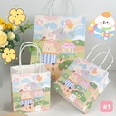 ถุงของขวัญ กระดาษ แนวตั้ง 21x11x27cm (แพค 5 ใบ)