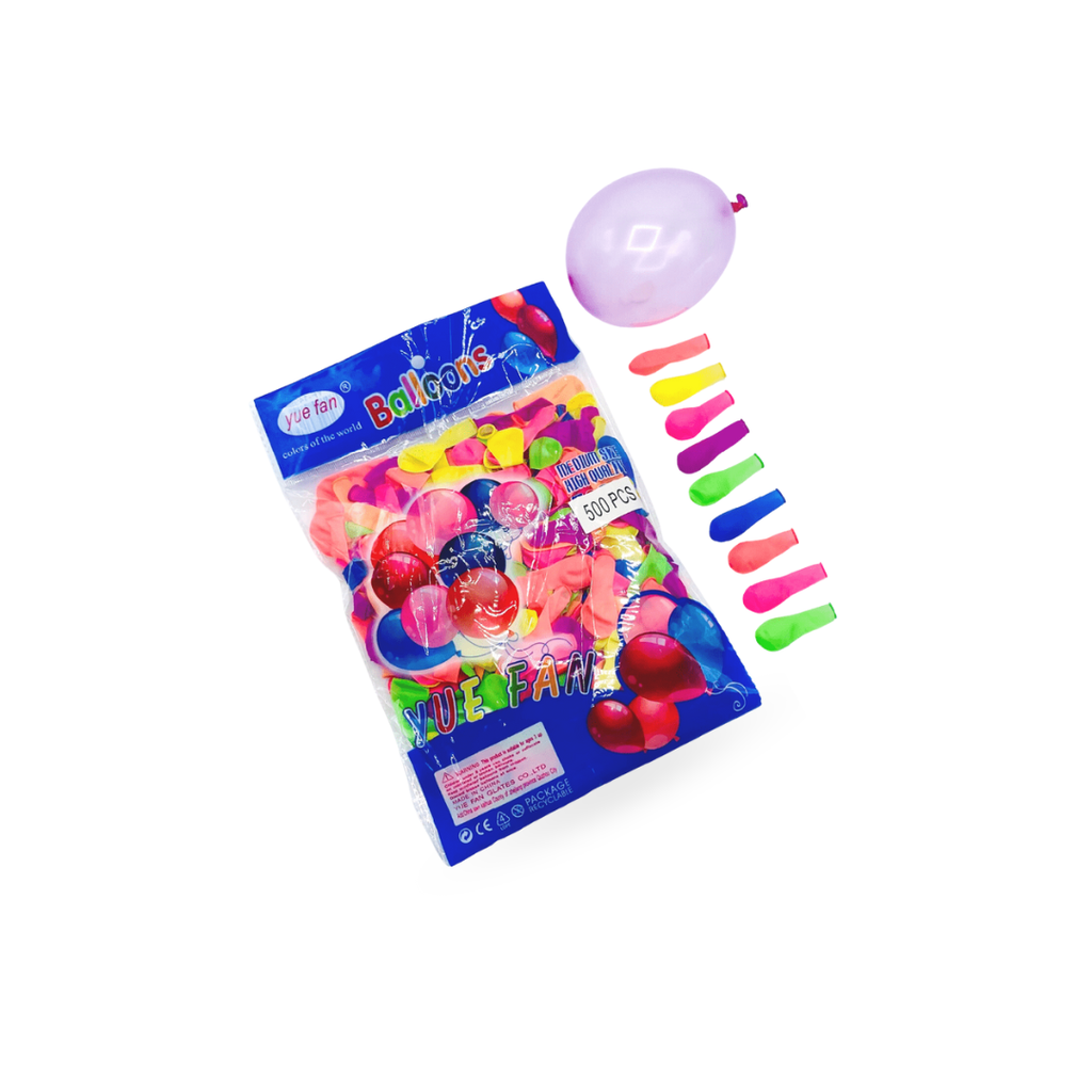 ลูกโป่ง(เล็ก) สีพื้น No.3 คละสี (1*500)