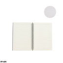สมุดโน๊ตสันห่วง ปกใส มีเส้น A5 (70 แผ่น) 