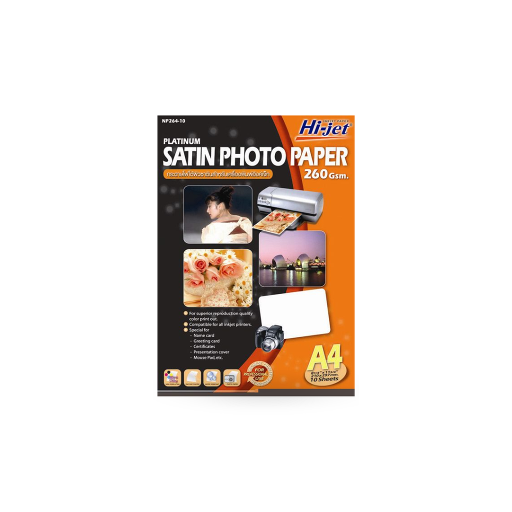 NP264-10  PLATINUM SATIN  260g A4       