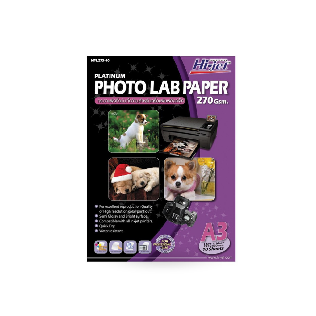 NPL273-10 PLATINUM SE-MI PHOTO 270 GSM. A3/10