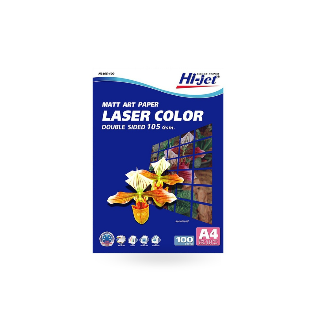HL105-100 COLOR LASER ART MATT 105 GSM. A4/100