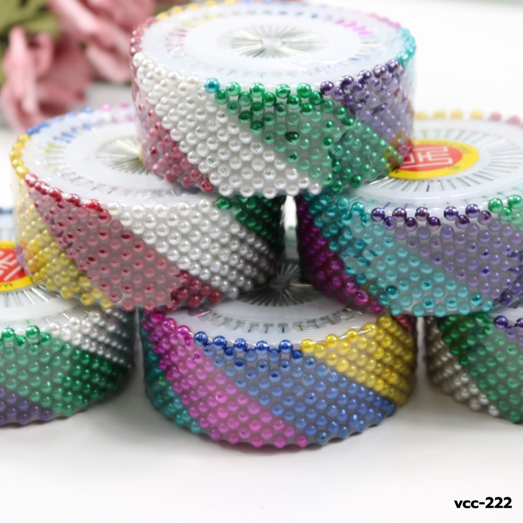 เข็มหมุด แผง 40 ตัว คละสี (1x36แผง)