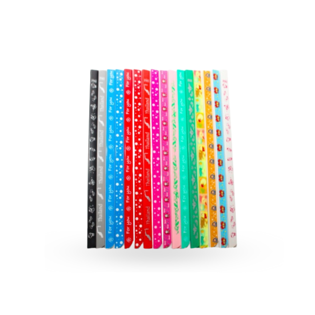 สันรูดพลาสติก A4 / 10มิล พื้นขาว/คละลาย (ซื้อ 1แถม 1 )
