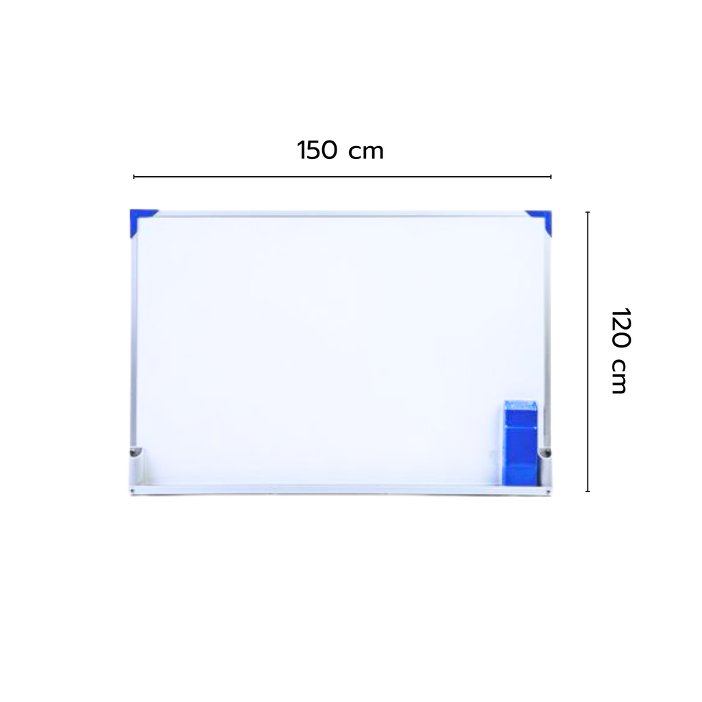 ไวท์บอร์ด แขวนผนัง ธรรมดา+แปรง 120x150