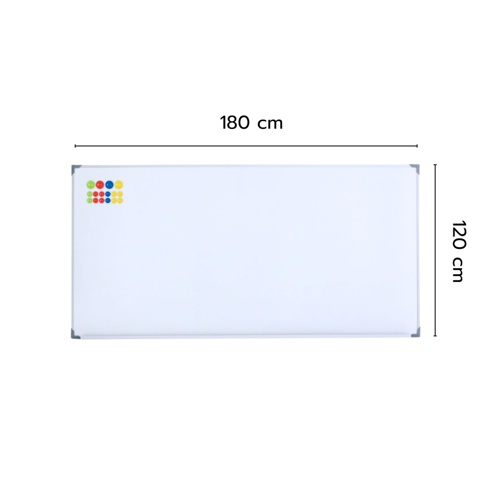 ไวท์บอร์ด แม่เหล็ก ชนิดแขวนผนัง 120x180 CM