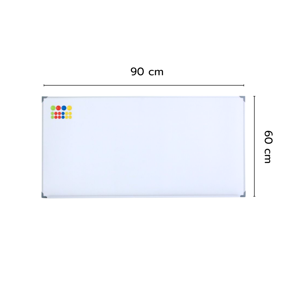 ไวท์บอร์ด ชนิดแขวนผนัง แม่เหล็ก 60x90