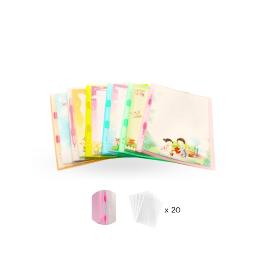 [PG-039] แฟ้มเจาะสอดปก 20 ไส้ A4