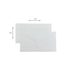 [BE-001] ซองจดหมายขนาด 6.5/125 สีขาว