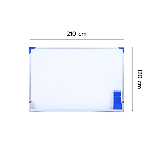 [KW-013] ไวท์บอร์ด ชนิดแขวนผนัง ธรรมดา+แปรง 120x210 CM