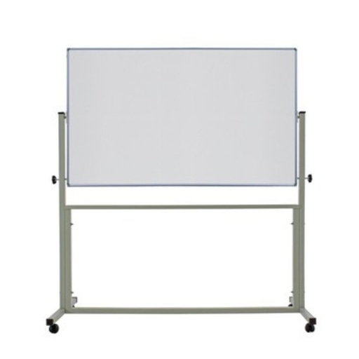 [KW-107] ไวท์บอร์ดแม่เหล็ก สองหน้า ขาตั้งมีล้อเลื่อน 120x210 cm