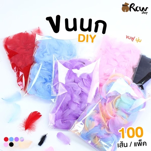 [BB-145] ขนนก DIY 100 เส้น