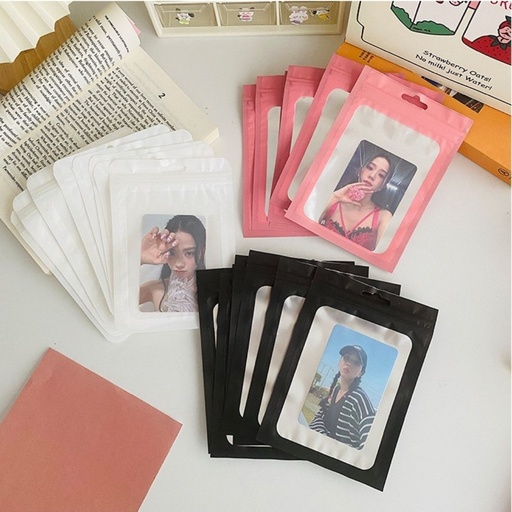 [BB-171] Poly bag หน้ามัวหลังสี 5x8 นิ้ว (50 ใบ)