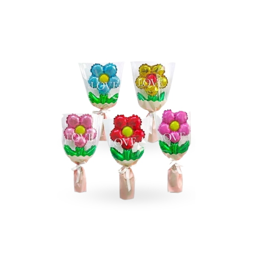 [LS-950] ช่อลูกโป่งดอกไม้ 45x25cm (1x5)