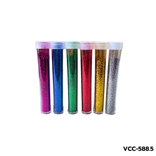 [VCC-588.5] ชุดผงกากเพชร 6 สี / 45 หลอด คละสี (เล็ก)