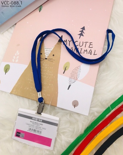 สายคล้องคอ หนีบบัตร 