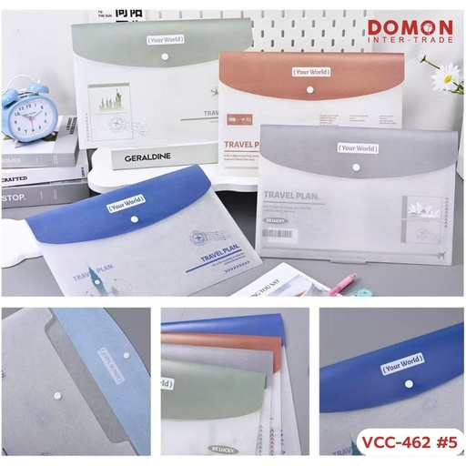 [VCC-462] แฟ้ม 1 กระดุม A4 มีลาย