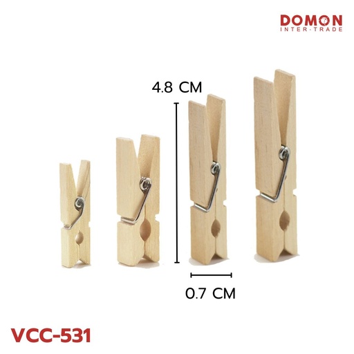 [VCC-531] ตัวหนีบไม้ 4.8x0.7 CM (1x48)