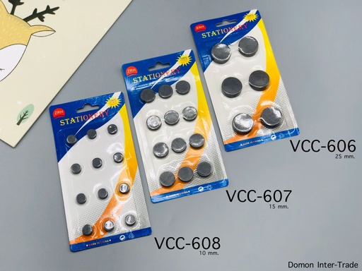 [VCC-607] 2702#เม็ดแม่เหล็กเปลือย 15mm.บรรจุแผง (1x12)