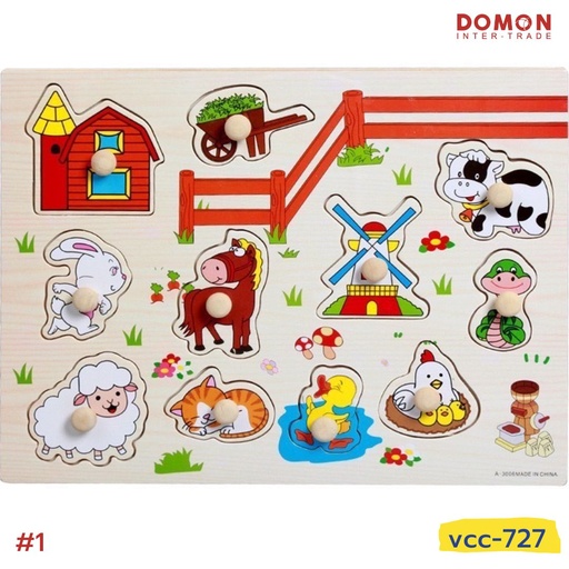 [VCC-727] จิ๊กซอว์ไม้ คละแบบ (กรอบ 23x30cm.)