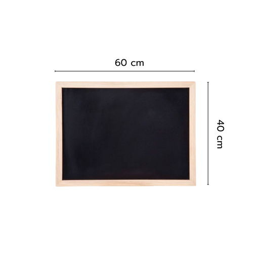 [VCC-757] แบล็คบอร์ด ชนิดแขวนผนัง ขอบไม้ 40x60