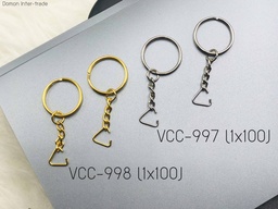 [VCC-997] โซ่พวงกุญแจ  เงิน (1x100)